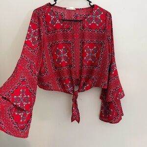 Altar’d State boho bandana blouse western coastal chic festival
